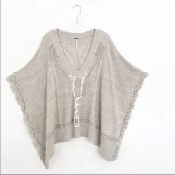 Free People Kona Pointelle Knit Poncho - Picture 5 of 9